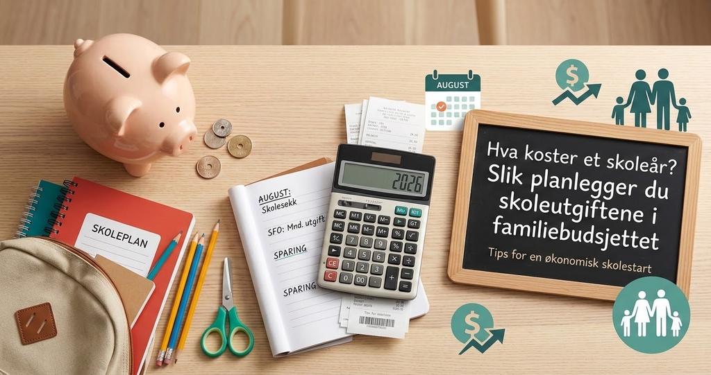 Hva koster et skoleår? Slik planlegger du skoleutgiftene i familiebudsjettet